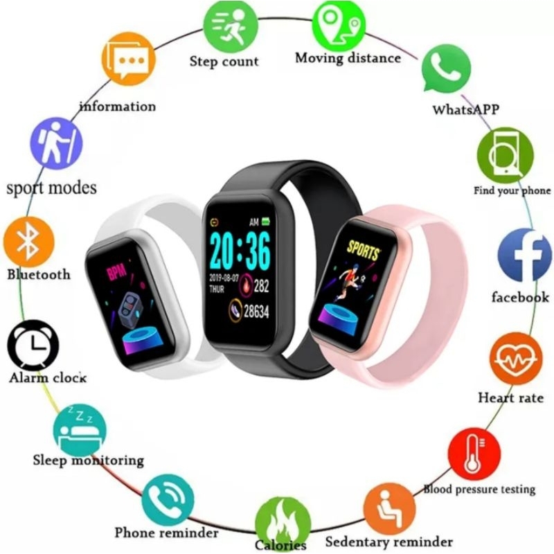 Smart watch jam tangan digital apple watch iwatch i watch tekanan darah detak denyut jantung oxymete