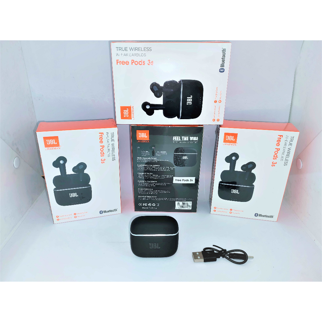 Earphone Bluetooth Free Pods 3S True Wireless In Ear Earbuds