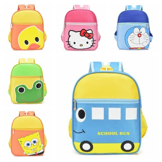 T-015 IMPORT Tas Sekolah Anak TK / PAUD Cewek Cowok / Tas Ransel Import Kartun Lucu Quality Import