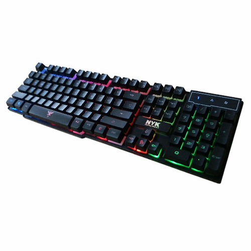 MOUSEPAD RGB GAMING + KEYBOARD NYK K02 + MOUSE NYK SCORPIO G 07