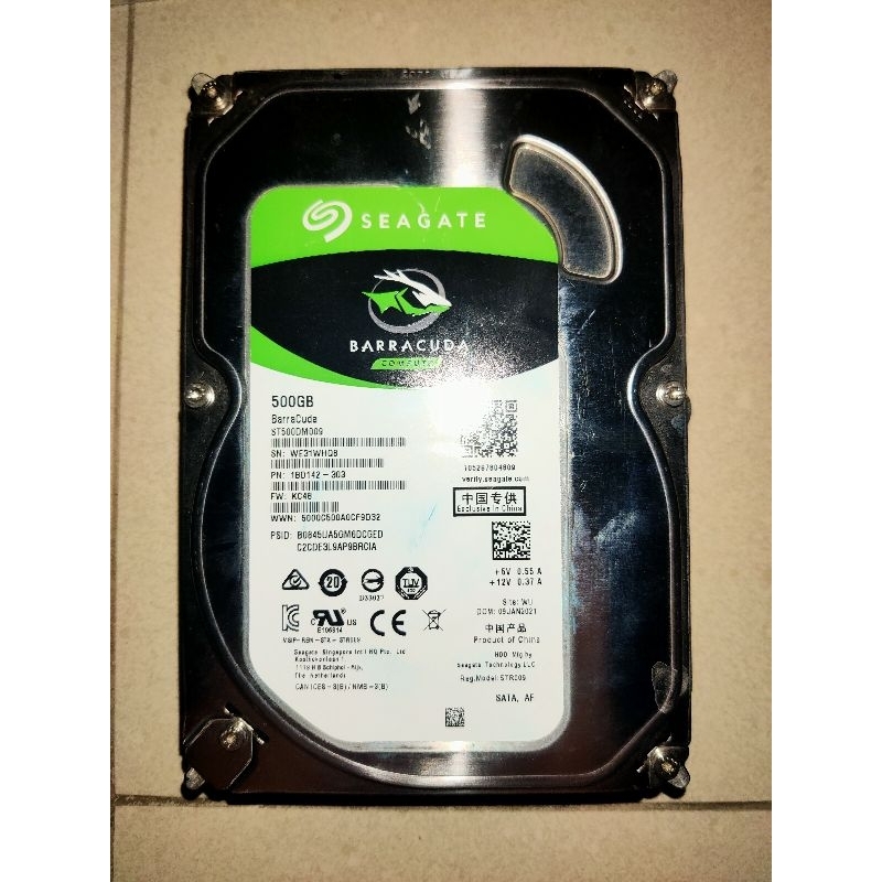 hdd seagate baracuda 500gb second
