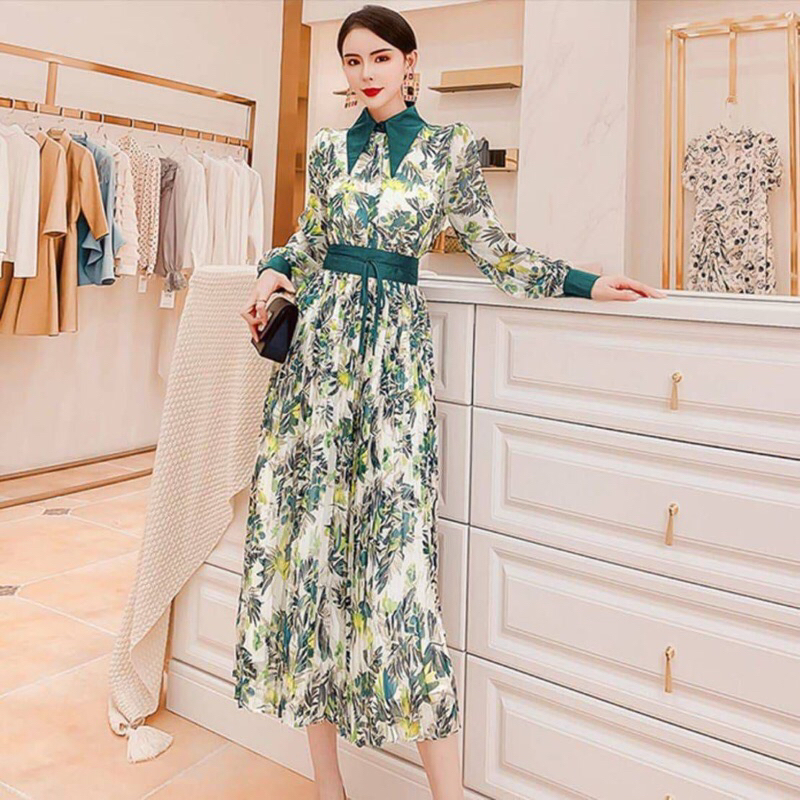 WR6187 DRESS+BELT WANITA IMPORT MODEL KOREA BANGKOK KEKINIAN