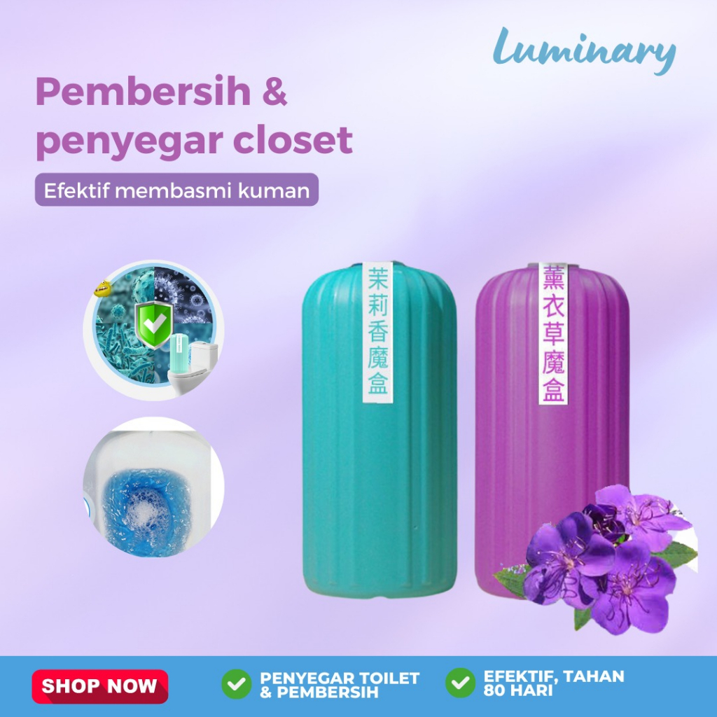 Pembersih Penyegar Pengharum Kloset Kamar mandi  Automatic Cleaner WC Tahan 80hari Deodorant Cleaner Toilet Tank Detergent Capsule Bathroom Perfume Termurah