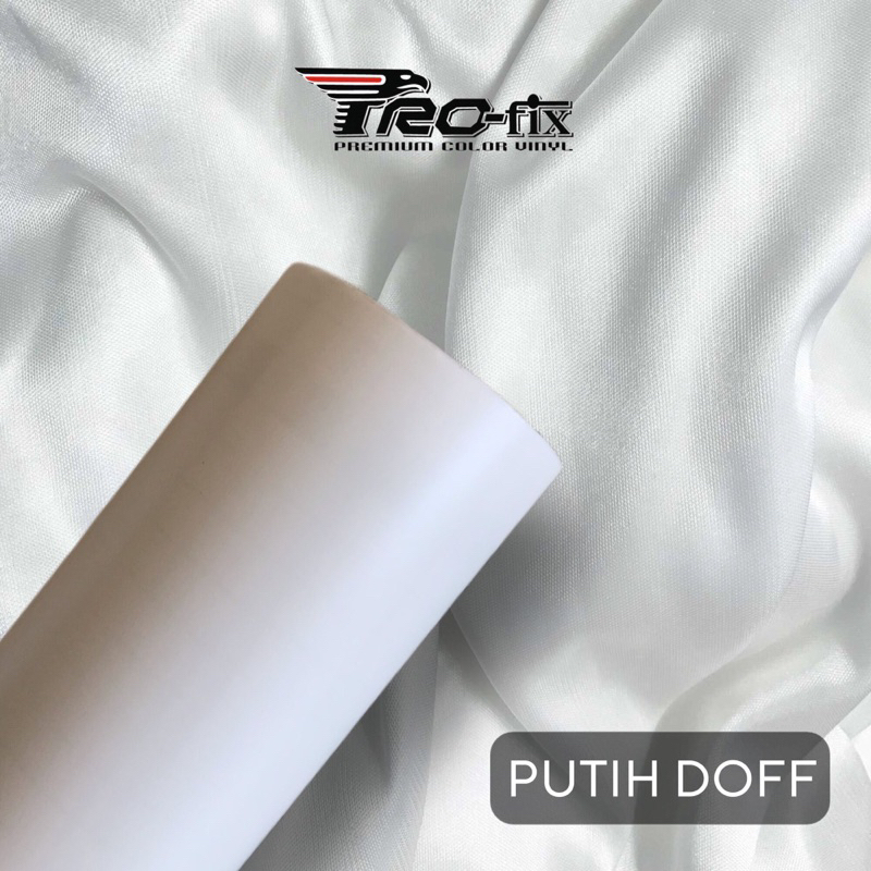 stiker skotlet putih dop putih matte putih doff profix lebar 45 cm panjang 1 meter stiker motor stik