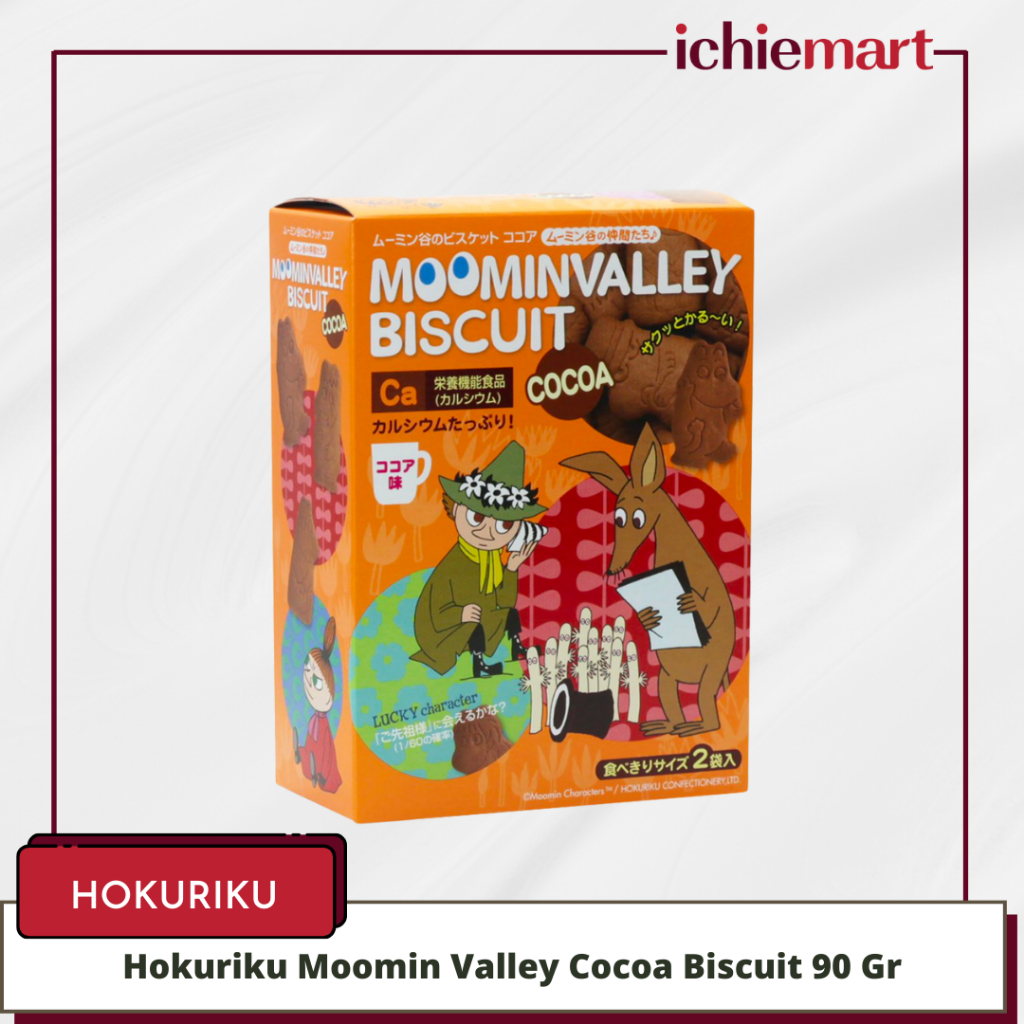 Hokuriku Moomin Valley Cocoa Biscuit 90 Gr