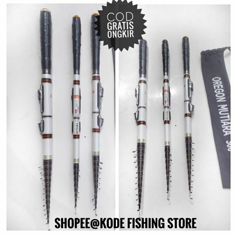 JORAN TEGEK KOLONG OREGON MUTIARA  240,270,300,360,450 SIAP PAKAI CARBON RUAS PENDEK BARU