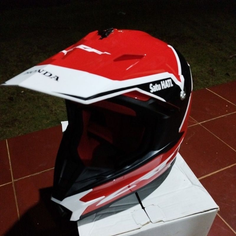 87100MXCRFL Honda Crf Helmet Helm Helem Crf 150 Ukuran L Orginal Ahm