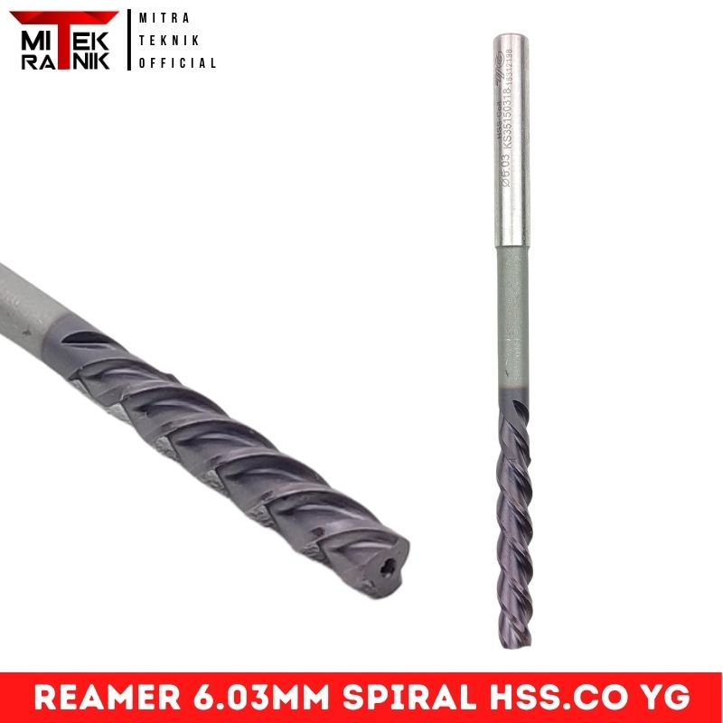 Reamer Mesin Hand Reamer 6.03mm Hss Spiral