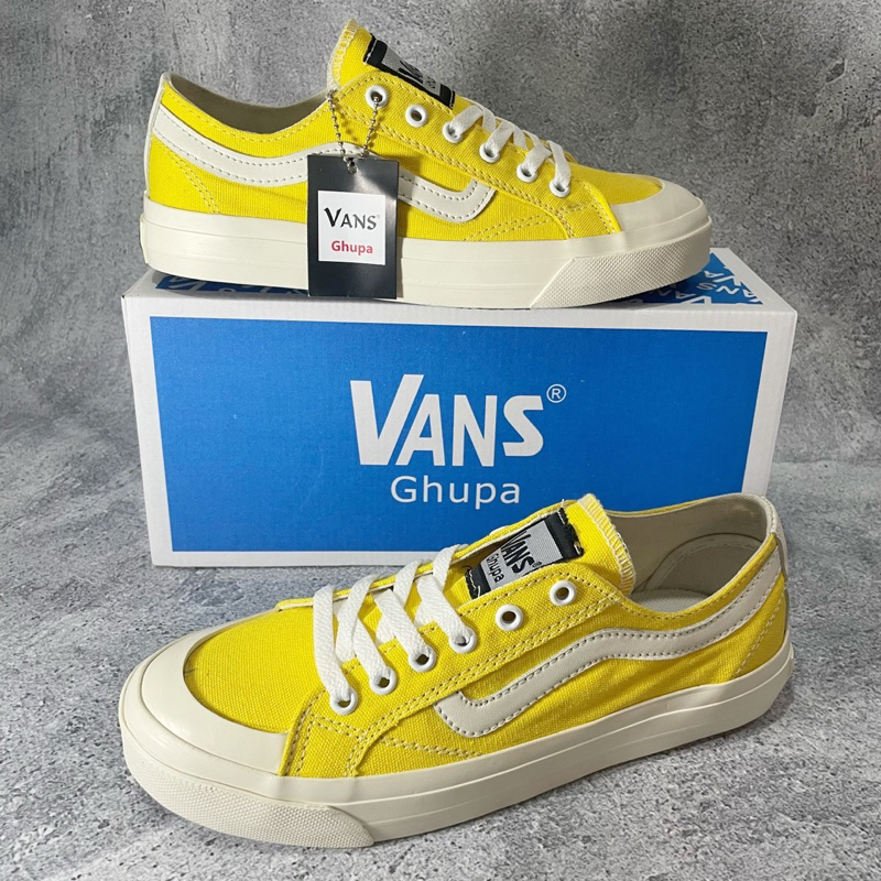 Sepatu Pria Wanita Casual Vansghupa List Sepatu Warna Kuning