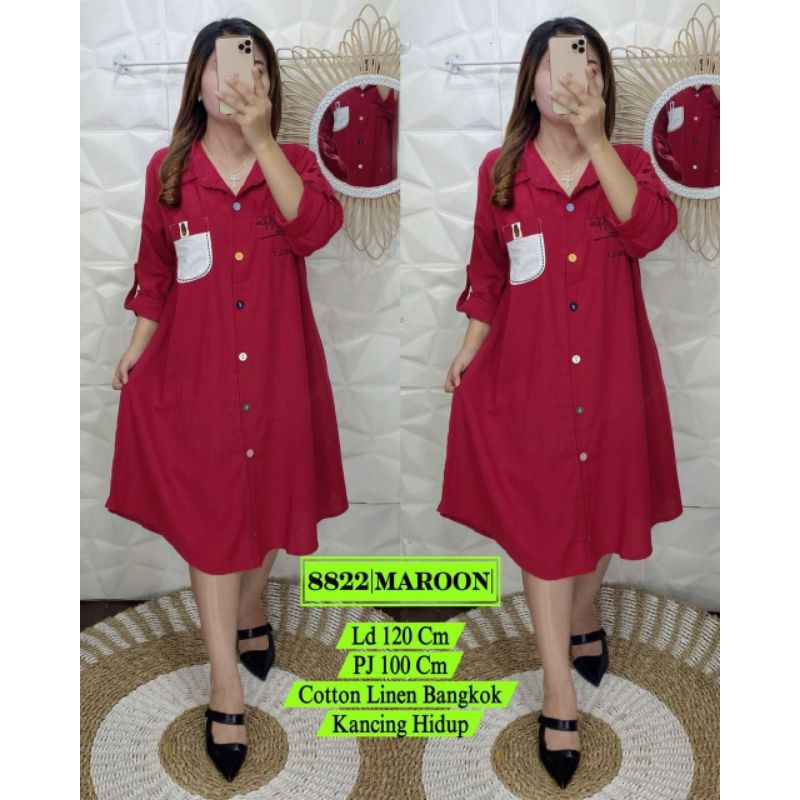Tunik 8822 Tunik linen bangkok