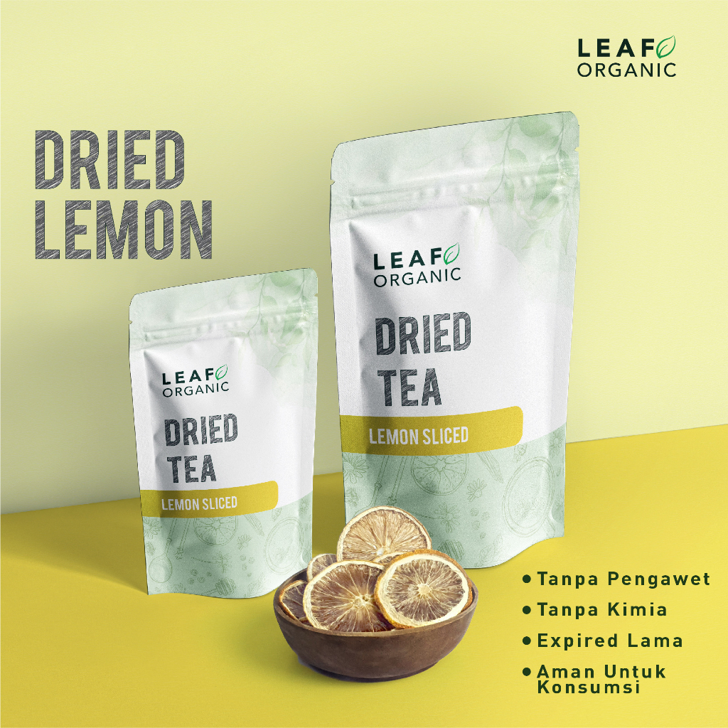 

Dried Lemon Sliced LEAF ORGANIC Teh Lemon Kering Iris Tea Murni Organik