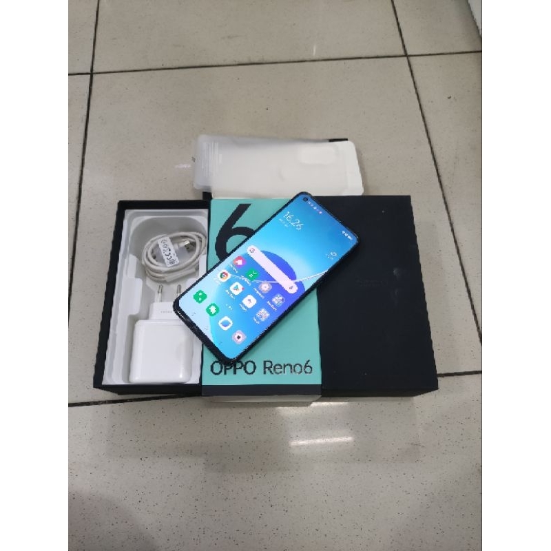 Oppo reno 6 ram 8/128 second fullset mulus