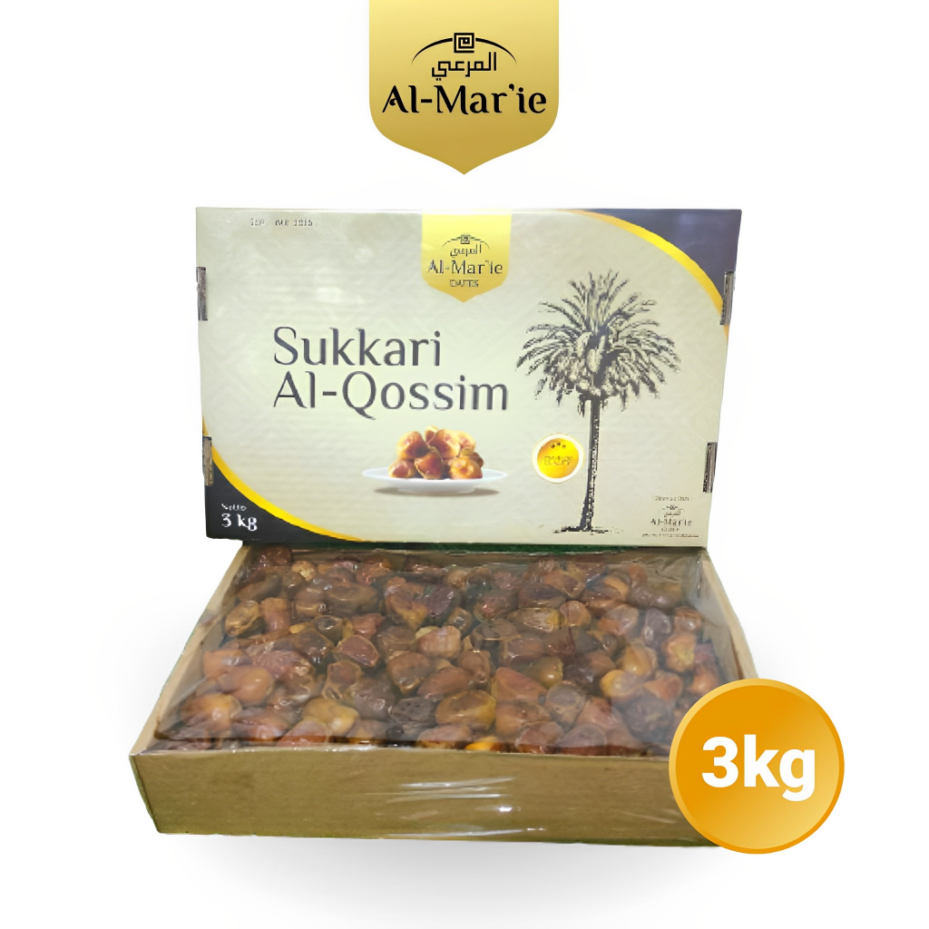 

Al Mar'ie Kurma Sukari Al Qossim 3kg Original Dates of Sukari Al Qossim