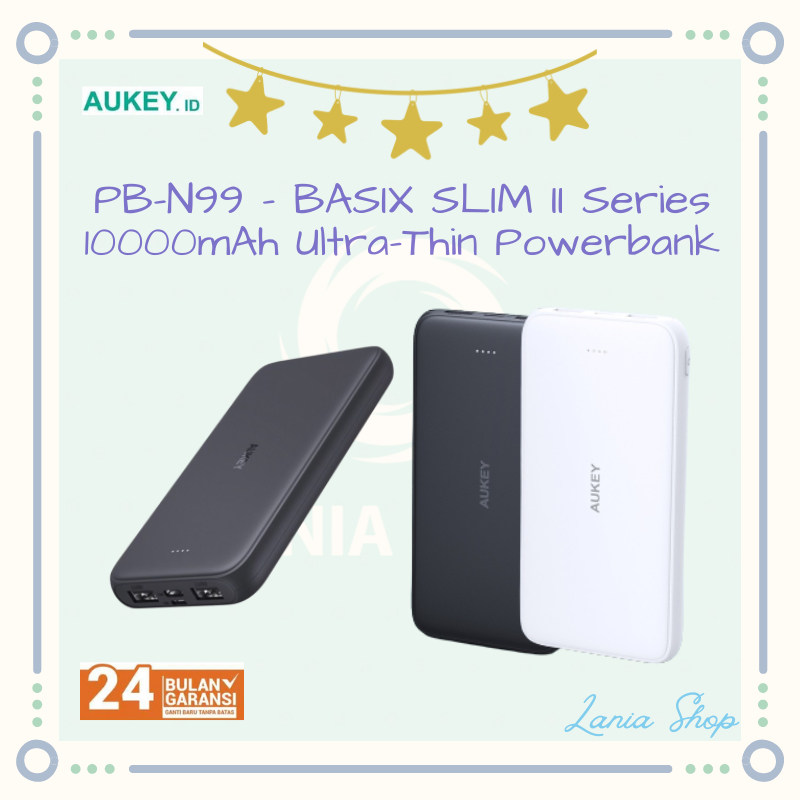 AUKEY PB-N99 - BASIX SLIM II Series - 10000mAh Ultra-Thin Powerbank