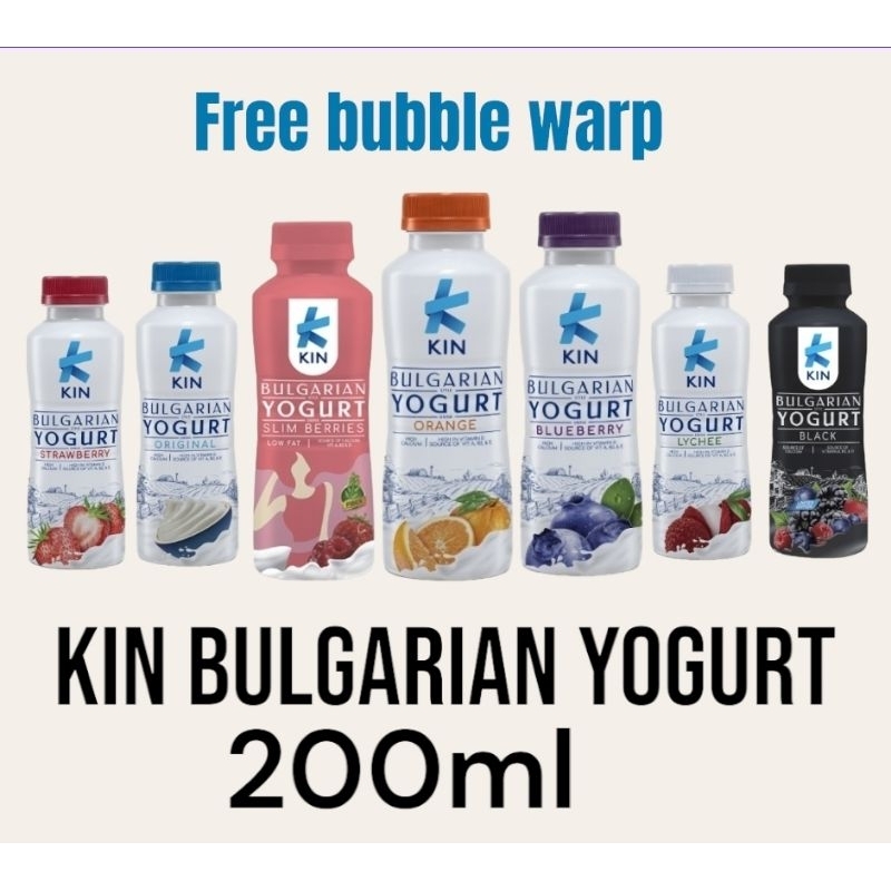 

KIN BULGARIAN YOGURT 200ML,KIN YOGURT ,KIN YOUGURT 200ML,SUSU KIN