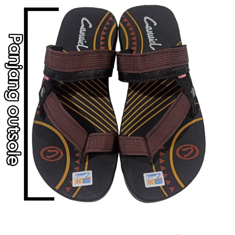 SANDAL GUNUNG SPON/SANDAL JEMPOL CANVIEL LAKI &amp; PEREMPUAN(38-42)