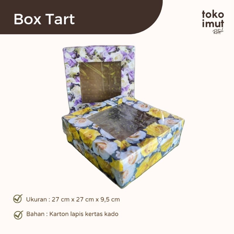 

BOX TART KARDUS 27 cm × 27 cm × 9,5 cm