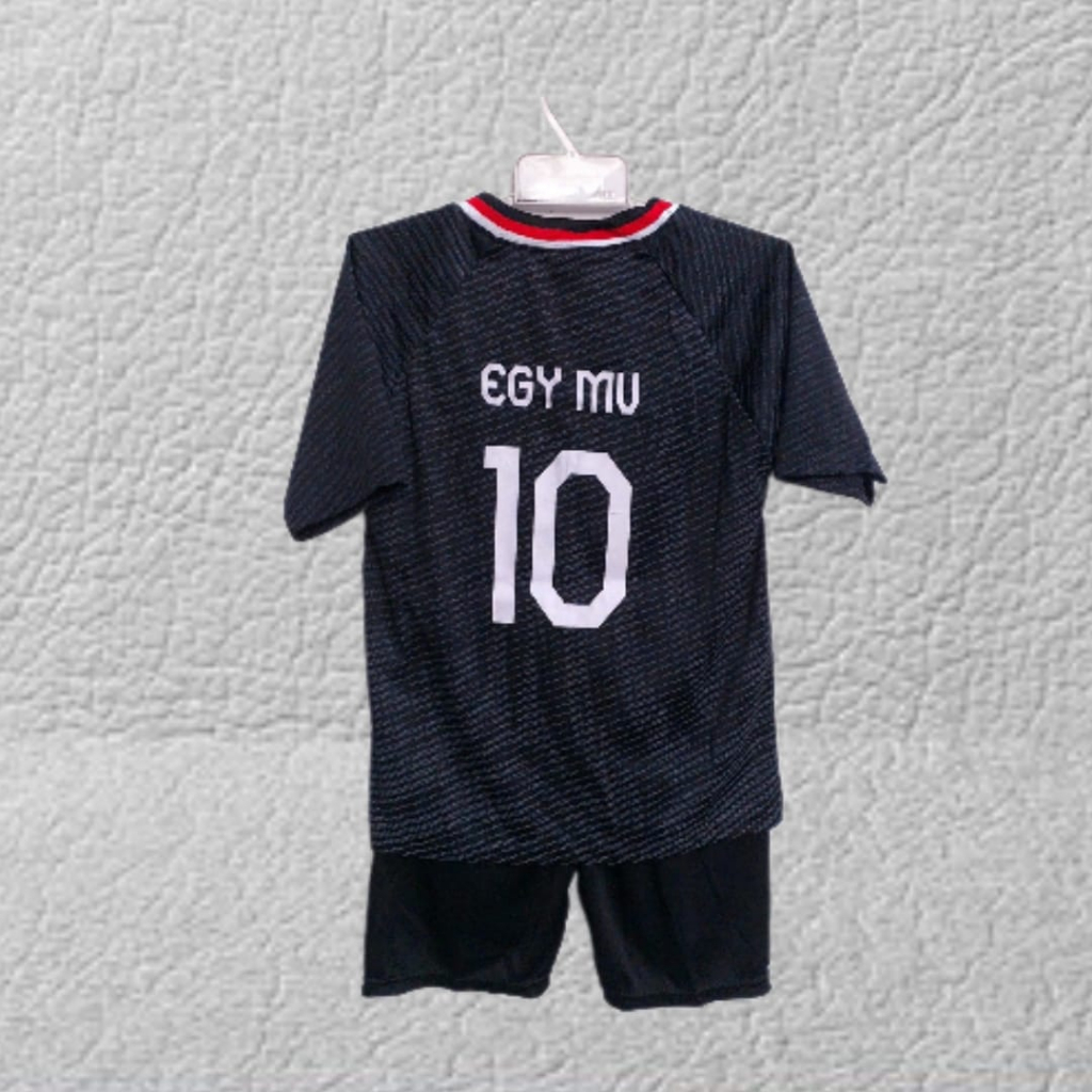 stelan jersey baju bola timnas indonesia hitam usia 0-12thn