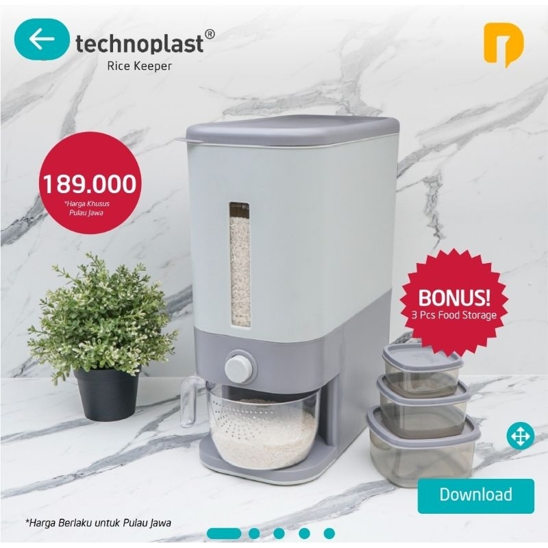 Technoplast Rice Keeper 12 kg