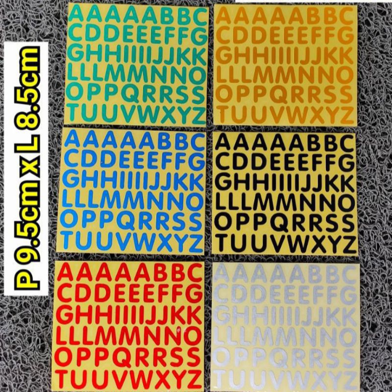 

STICKER HURUF ABJAD 1 LEMBAR STICKER CUTTING HURUF ABJAD VARIASI MOTOR MOBIL LAPTOP HP STIKER MURAH KEREN