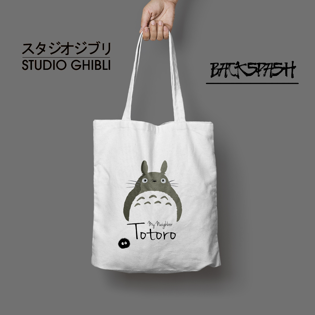 Totebag Tas Anime Studio Ghibli Lucu Spirited Away totoro kiki Pria Wanita