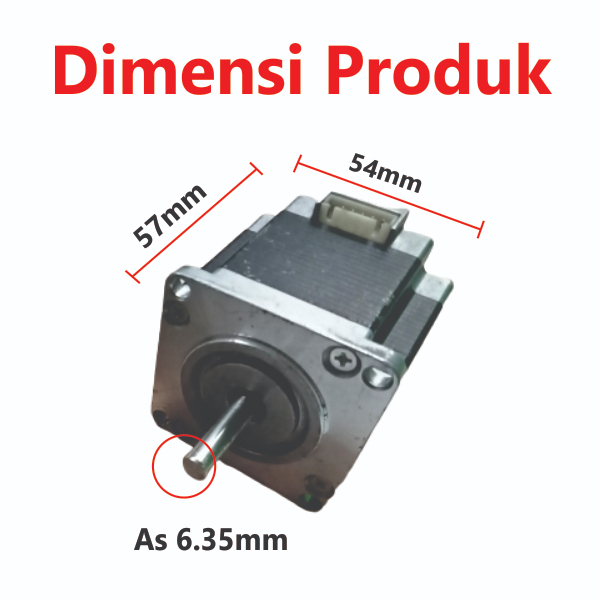 [HAEBOT] Nema 23 57 Mikro Stepper Motor 57mm 54mm CNC 3D Printer Mekanik Slider 1.5A 2.3A Kuat axis Dinamo Induksi Mesin Router Engraver Laser Stepping Drawing