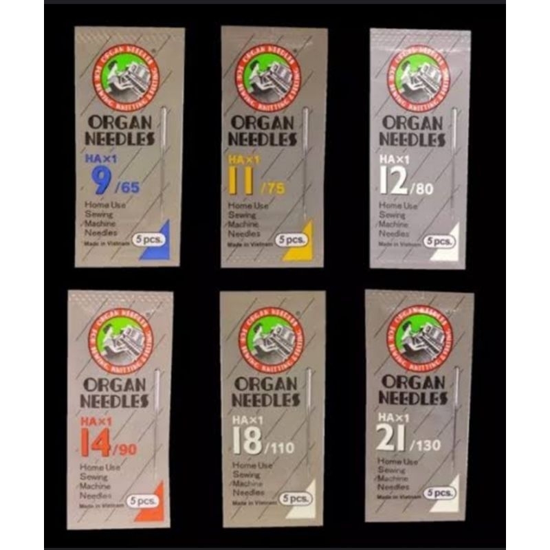 Jarum organ HA X 1 japan mesin jahit portable dan classic hitam