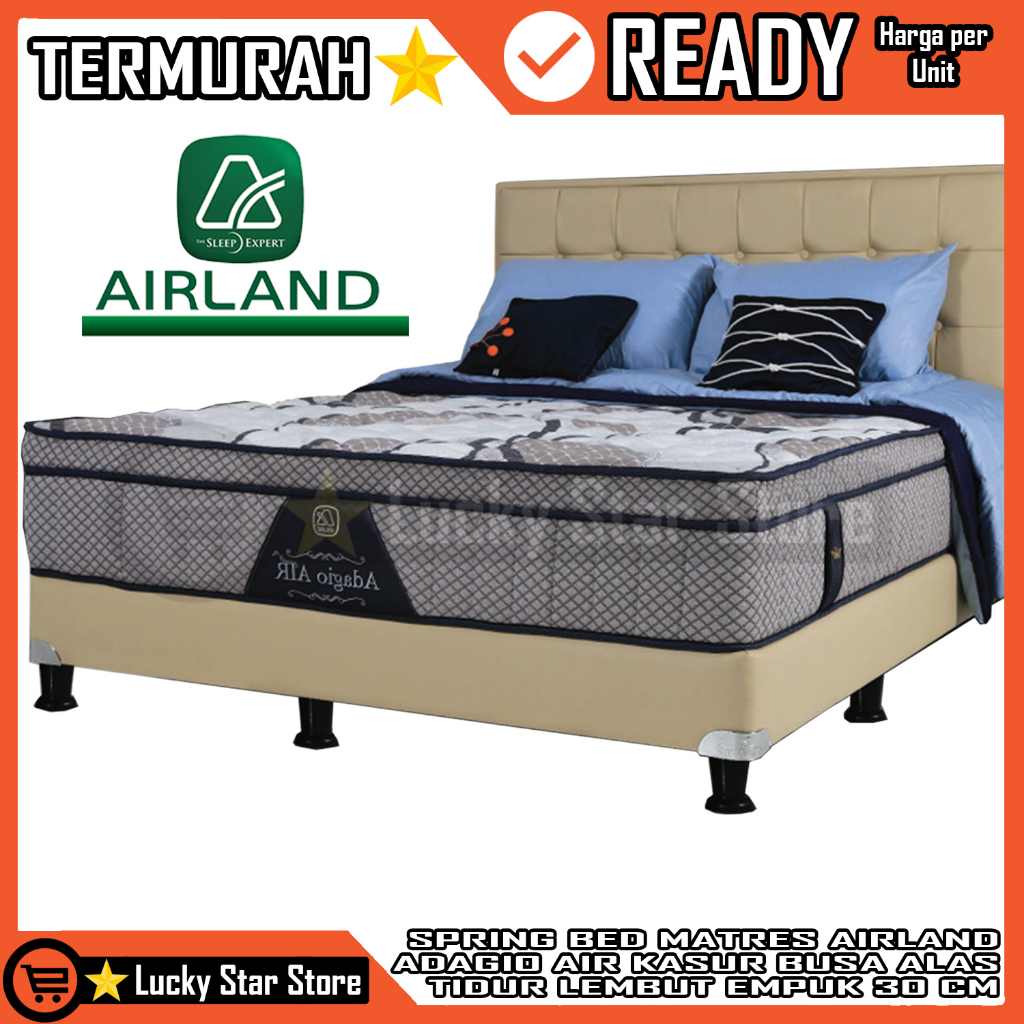 [Kargo] KASUR MATRAS SPRINGBED AIRLAND ADAGIO AIR 120 160 180 X 200 MATERAS SPRING BED PILLOW TEMPAT
