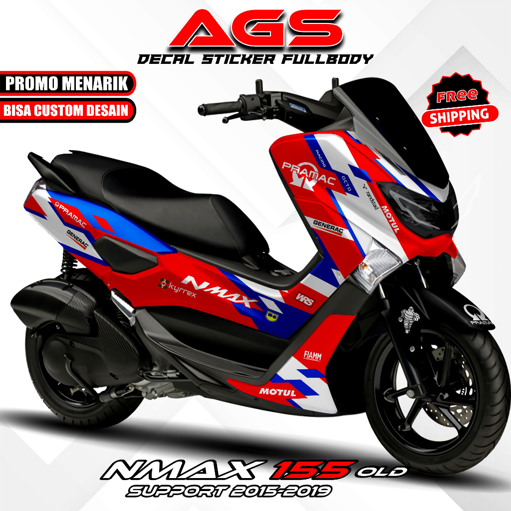 Decal Nmax 155 Old Full Body / Stiker Decal Nmax Old Full Body / Decal Sticker Striping Nmax 155 Old