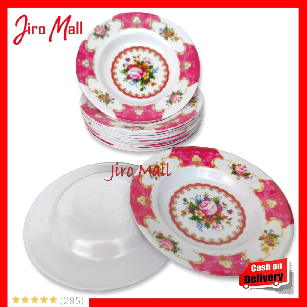 Piring TATAKAN Melamin 15 CM TEBAL / Tatakan Gelas 3PCS / Piring Sambal / PIRING KUE MELAMIN /