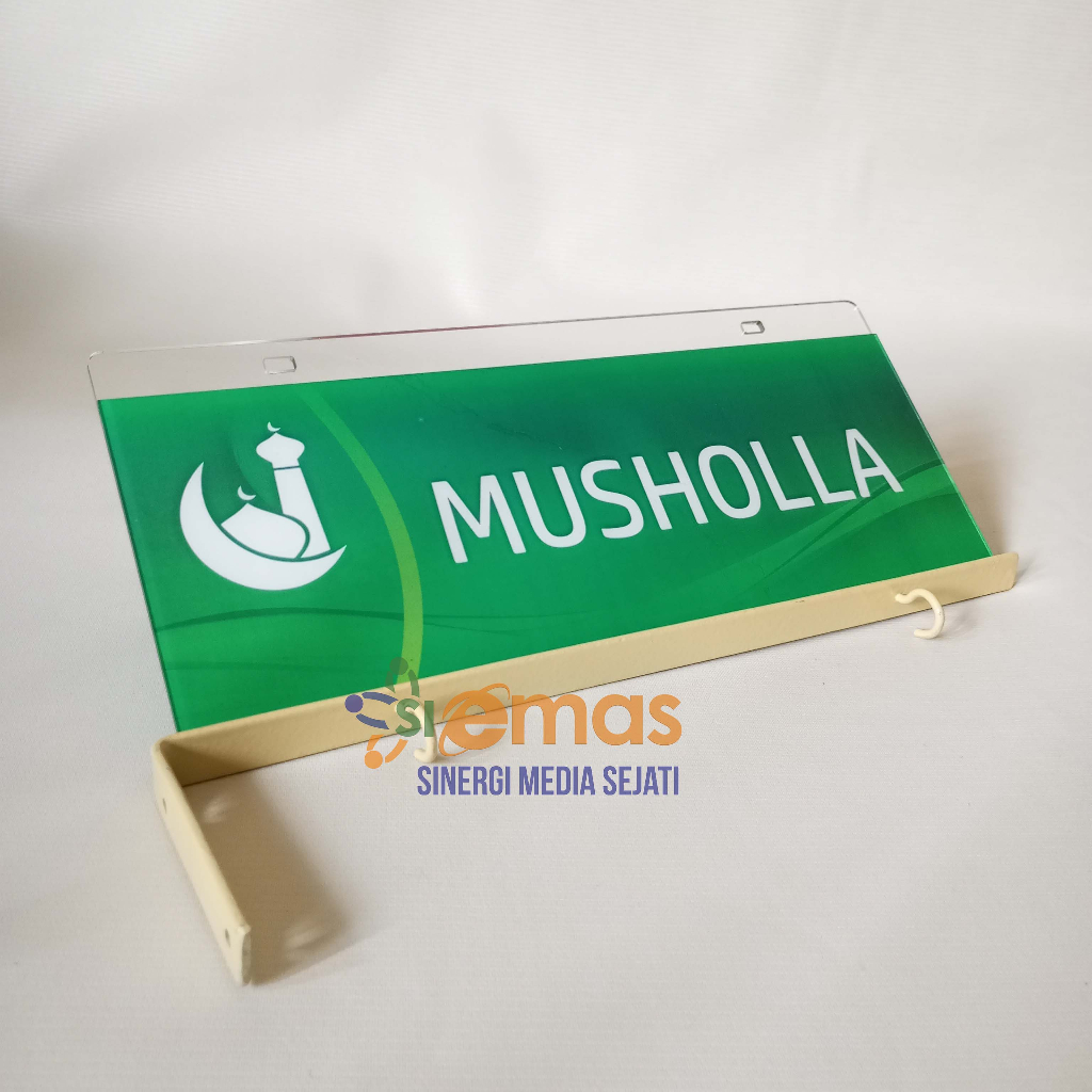 Akrilik Papan Gantung Mushola | Akrilik  Nama Ruang Mushola