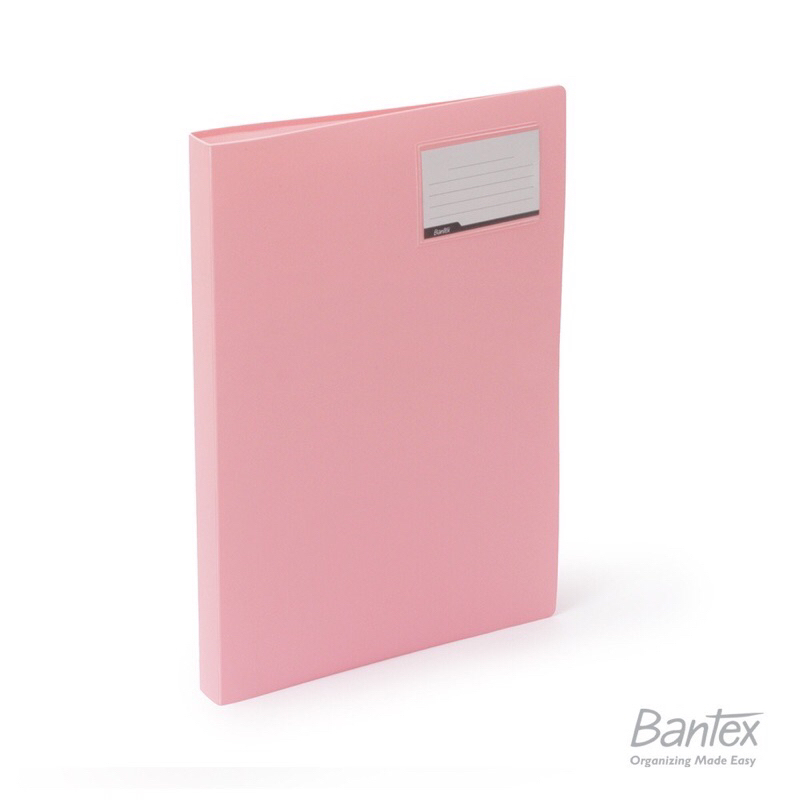 

BANTEX Display Book Clear Holder Folio F4 Pastel Color Musky Pink (Preloved Never Used)