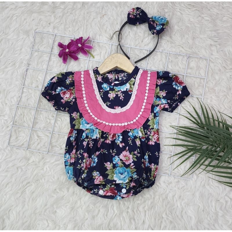 Baju bayi perempuan JUMPER BANDANA