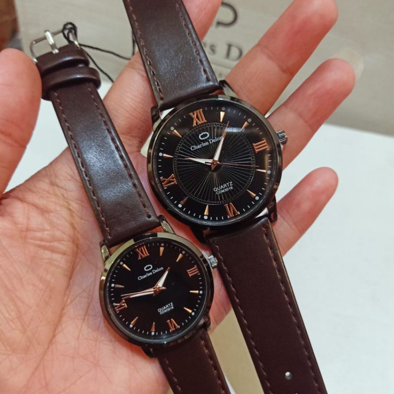 JAM COUPLE CHARLES DELON ORIGINAL ANTI AIR SUDAH COUPLE