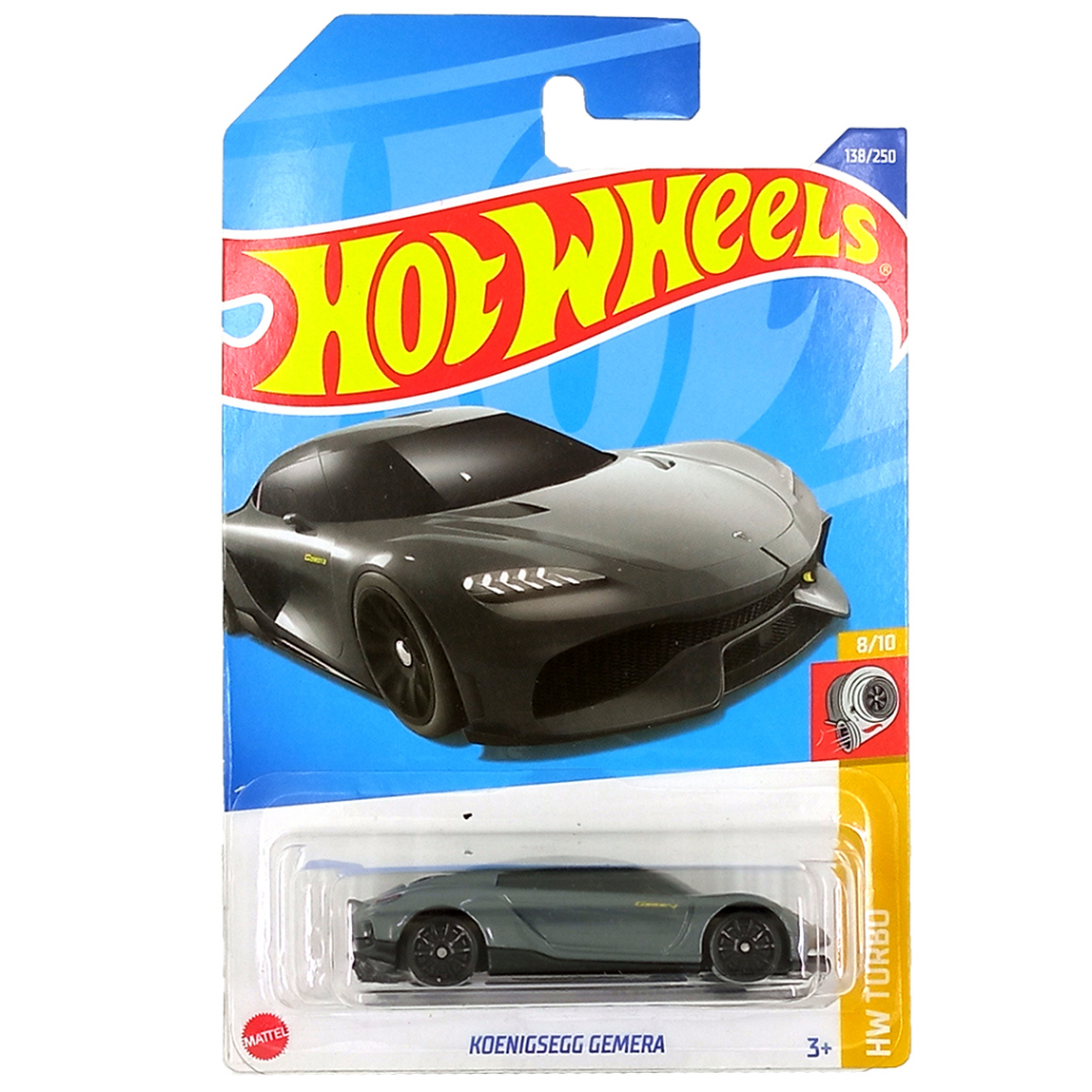 Hot Wheels Koenigsegg Gemera Grey HW Turbo Mobil Hotwheels