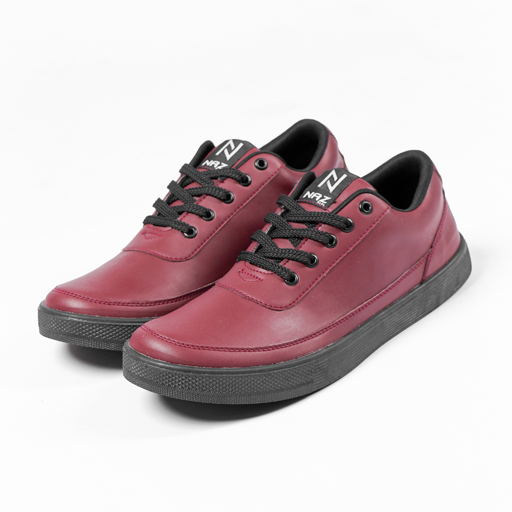 AZIEL MAROON |ManNeedMe x NAZ| Sepatu Sneakers Pria Casual Sneaker Cowok ORIGINAL