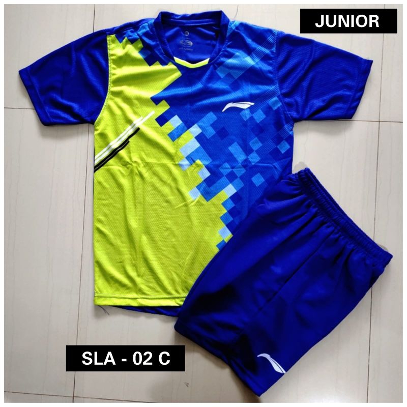 Stelan badminton anak-seragam tenis meja anak-baju anak bulutangkis