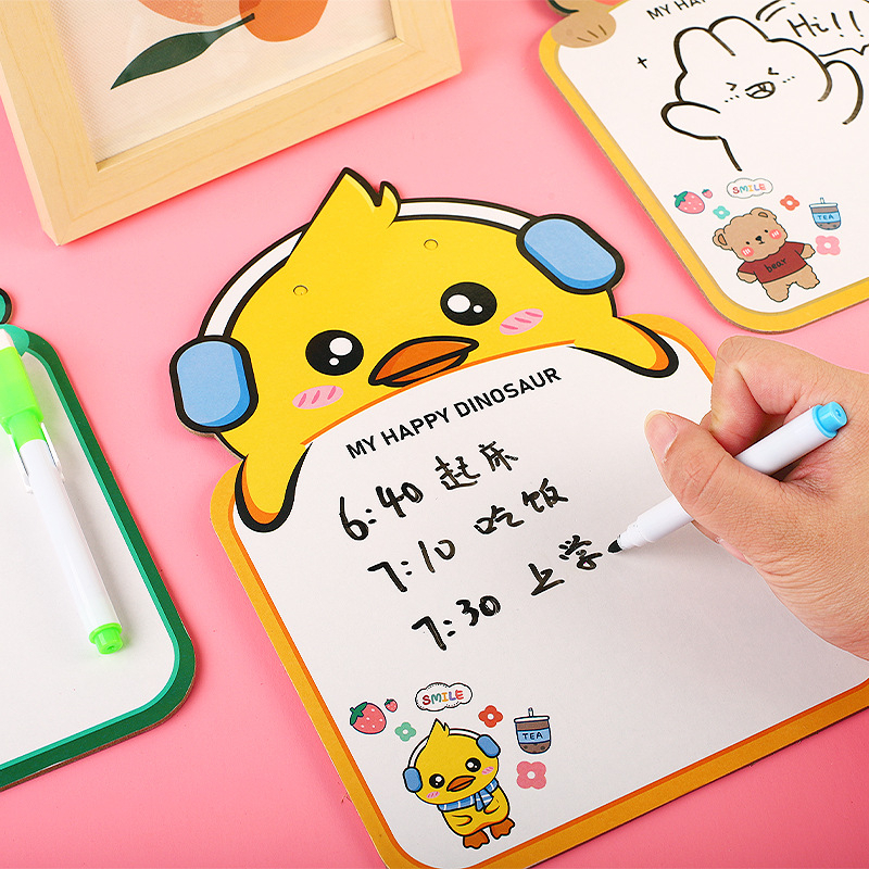 Papan Tulis Anak Karakter Whiteboard Mini Free Spidol Bisa Dihapus HM033 - XOBOX