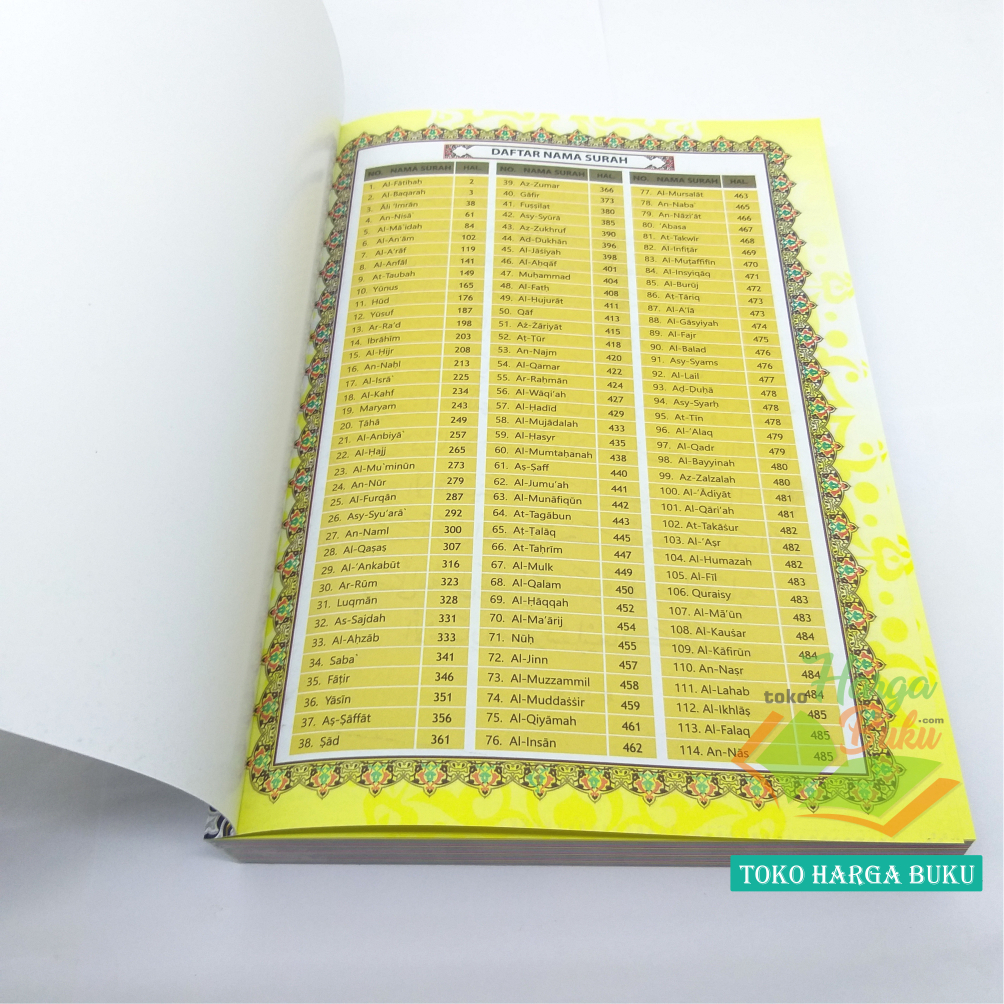 Al-Quran Al-Masjid Khat Bombay KERTAS HVS PREMIUM A5 SEDANG Soft Cover SC Mushaf Al Qur'an Spesial Untuk Waqaf Wakaf Berwarna Full Color Penerbit Al Qosbah