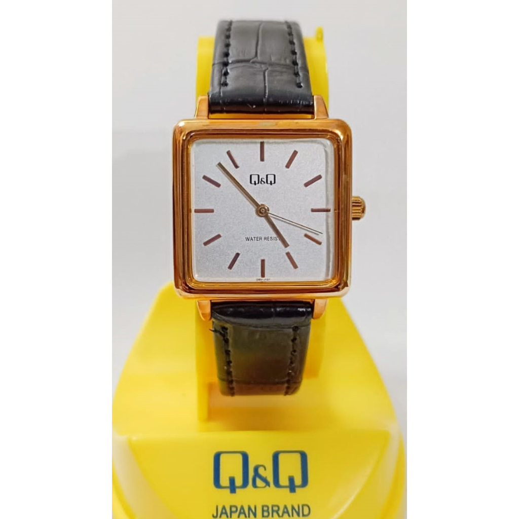 SALE Jam Tangan Wanita Stylist Casual Kulit Leather Analog Original Q&amp;Q QnQ QQ QB51 QB51J Series