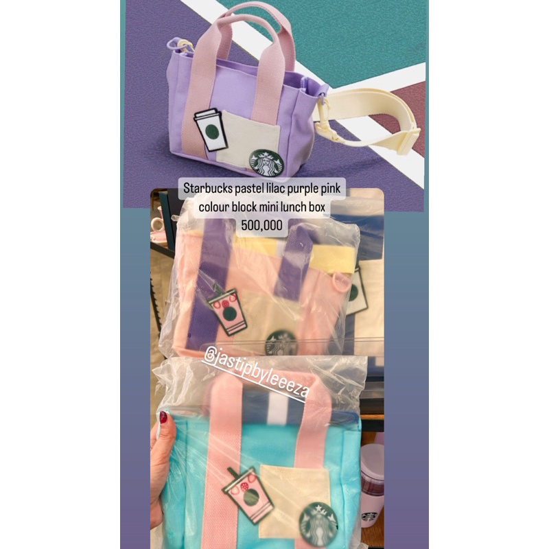 starbucks pastel bag