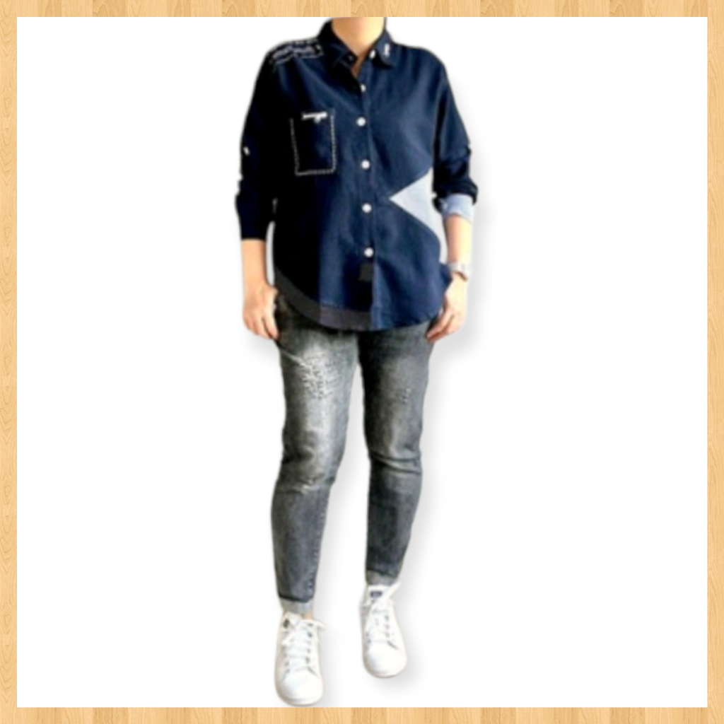 Baju Atasan KemejaTerbaru WanitaBahan Katun Linen Lubana Terbaru