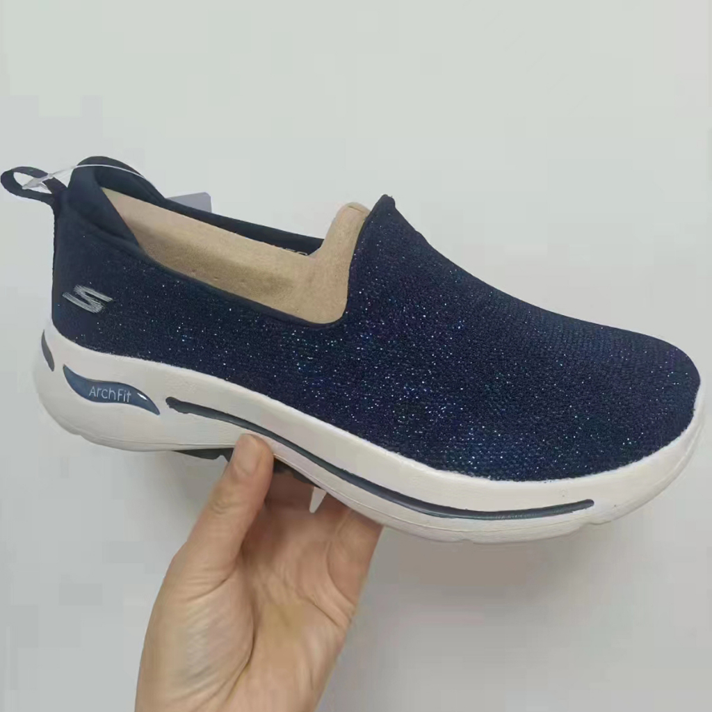 SKECHERS sepatu sneakers wanita tanpa shoes wanita slip sepatu kasual lari