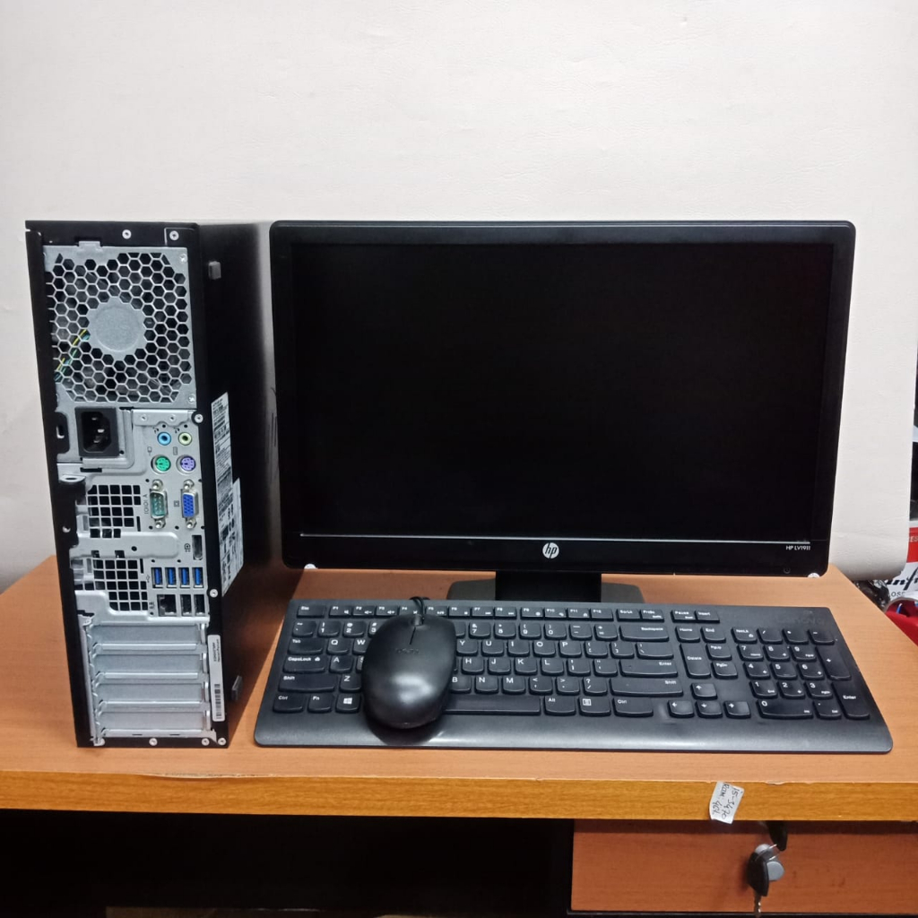 paket komputer fullset/ HP 8200 sff-core i5 gen2/4gb/500gb/wins 10 oriiginal siap pakei