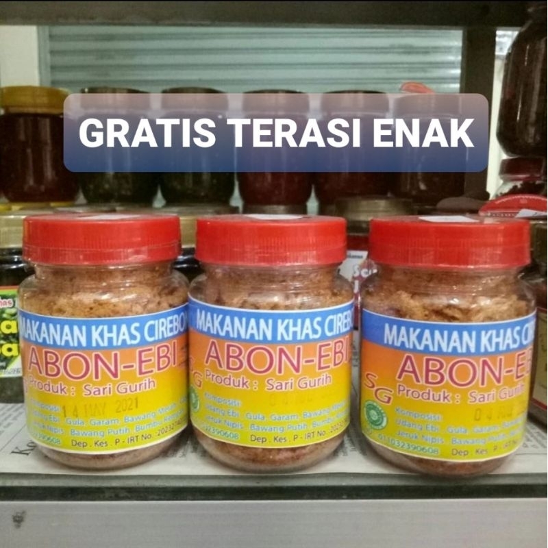 

Abon ebi 200gram GRATIS terasi ENAK khas Cirebon