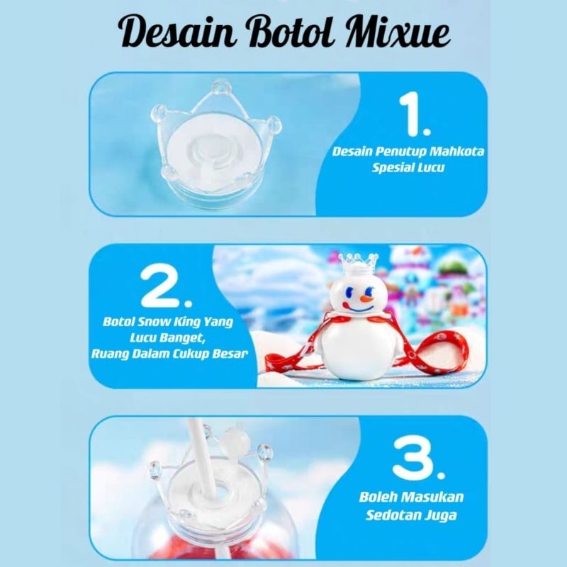 BOTOL MIXUE SNOW KING 700 Ml⭐MrLion⭐