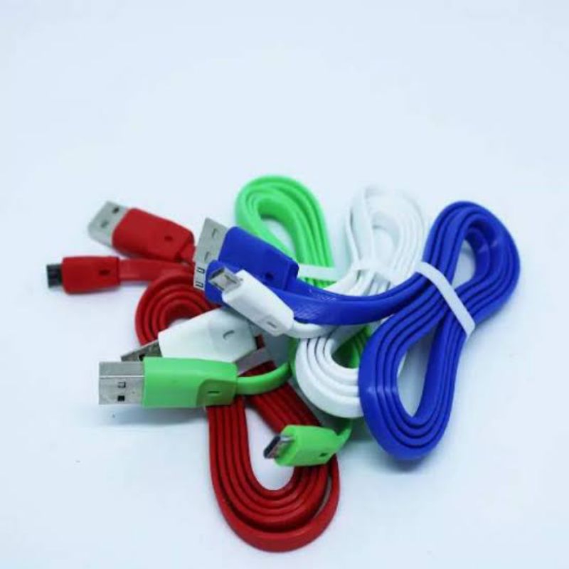 kabel micro USB gepeng panjang 1 meter
