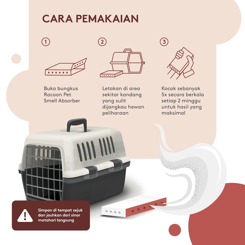 RACOON Pet Smell Absorber Remover / Penyerap Bau Tidak Sedap Kandang