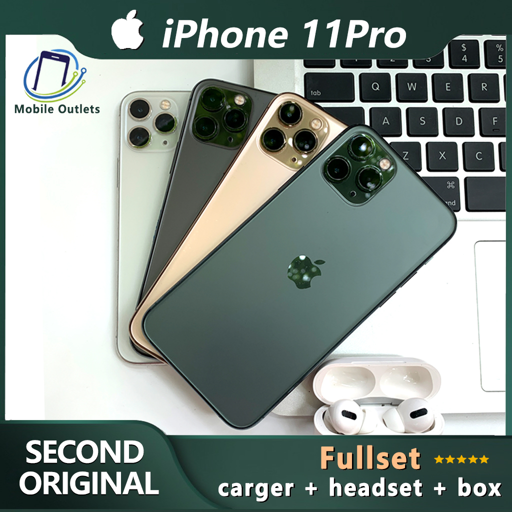 iPhone 11 Pro second original Mulus 99% seperti baru  no refundbish 64gb 256GB hp second iP 11pro fu