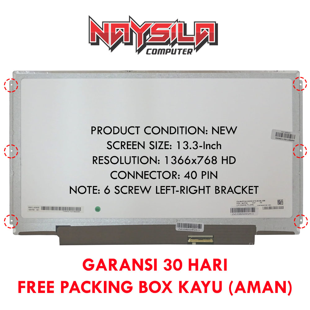 LCD DELL VOSTRO V13, VOSTRO 3300, INSPIRON 1370. HP PAVILION DM3, PROBOOK 5310M